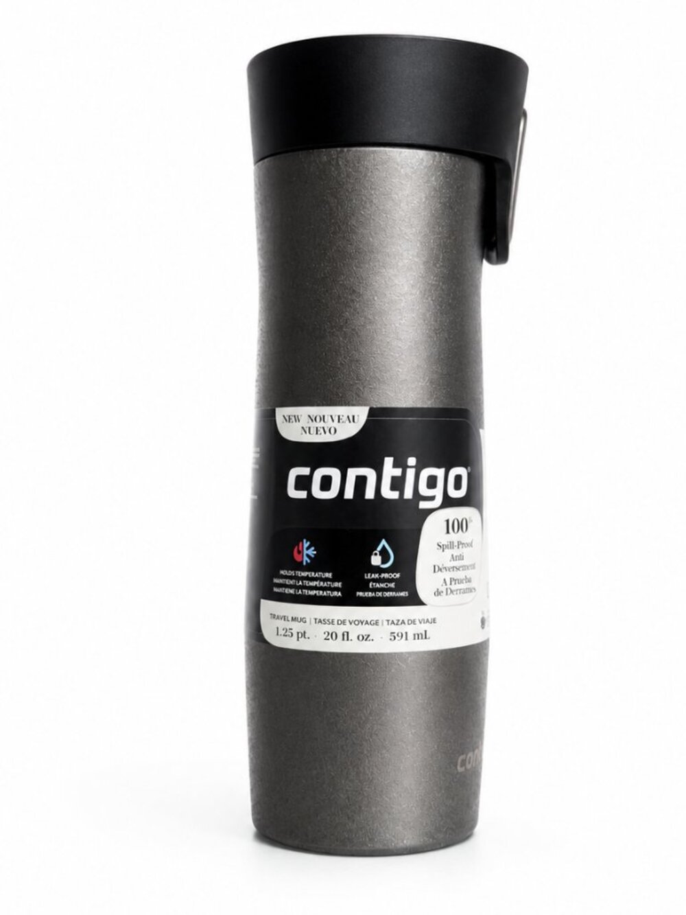 CONTIGO 24 oz AUTOSEAL WEST LOOP 3 STAINLESS Travel Mug Crystal Sake